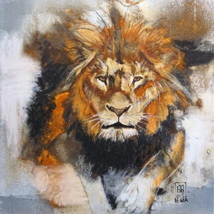 Peinture Etre le roi par De Géa Olivier  | Tableau Figuratif Métal Animaux