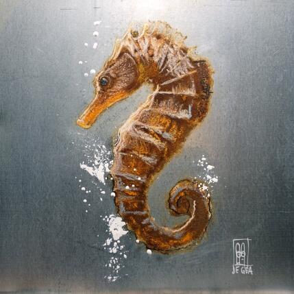 Peinture Hippocampe par De Géa Olivier  | Tableau Figuratif Métal Animaux