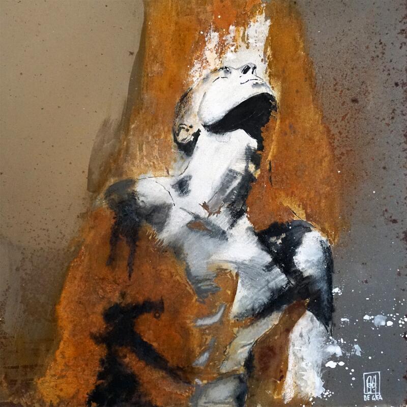 Peinture Figures de lumière par De Géa Olivier  | Tableau Figuratif Nu Métal