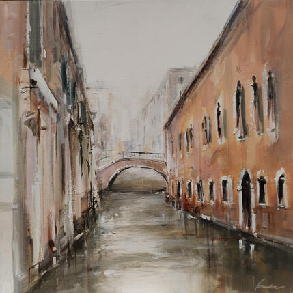 Painting Venise by Poumelin Richard | Painting Figurative Oil
