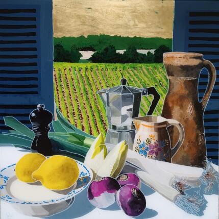 Peinture Les trois âges par Auriol Philippe | Tableau Figuratif Acrylique, Feuille d'or, Plexiglas, Posca Natures mortes