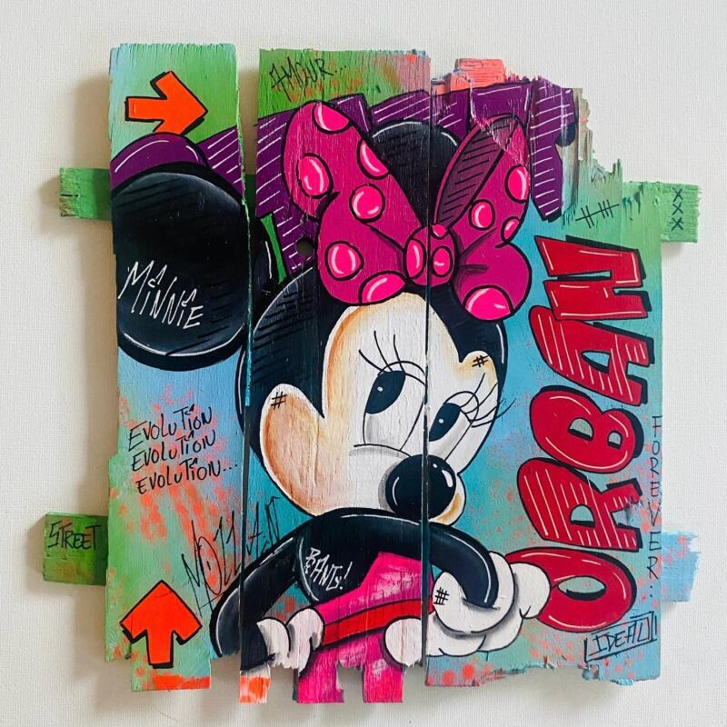 Pintura F3 Girl por Molla Nathalie  | Pintura Pop art Iconos pop Madera Acrílico Posca