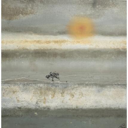 Painting CHAÏMA by Manconi Gil | Painting Subject matter Metal, Upcycling Landscapes