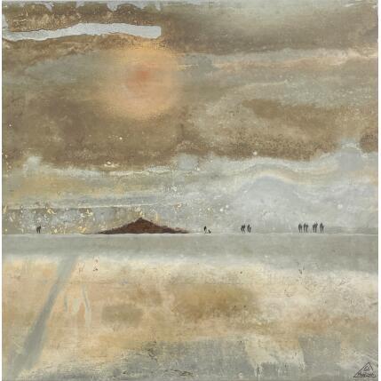 Painting CÉCILIE by Manconi Gil | Painting Subject matter Metal, Upcycling Landscapes