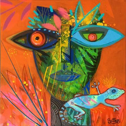 Gemälde Gekko von Seb | Gemälde