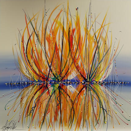 Pintura Viens rêver avec moi por Fonteyne David | Pintura Figurativo Acrílico