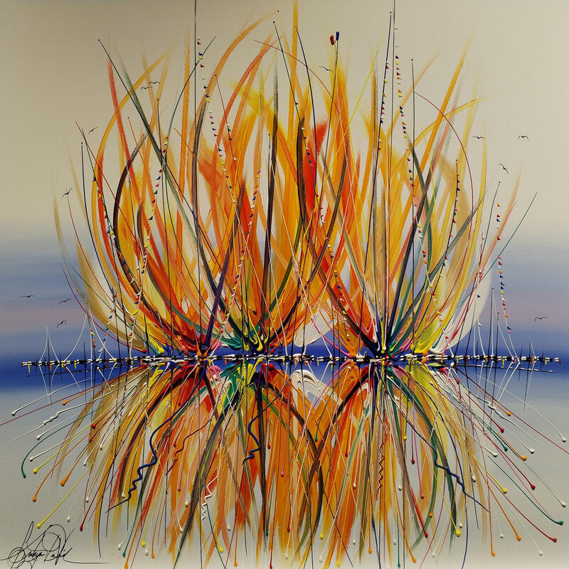 Pintura Viens rêver avec moi por Fonteyne David | Pintura Figurativo Acrílico