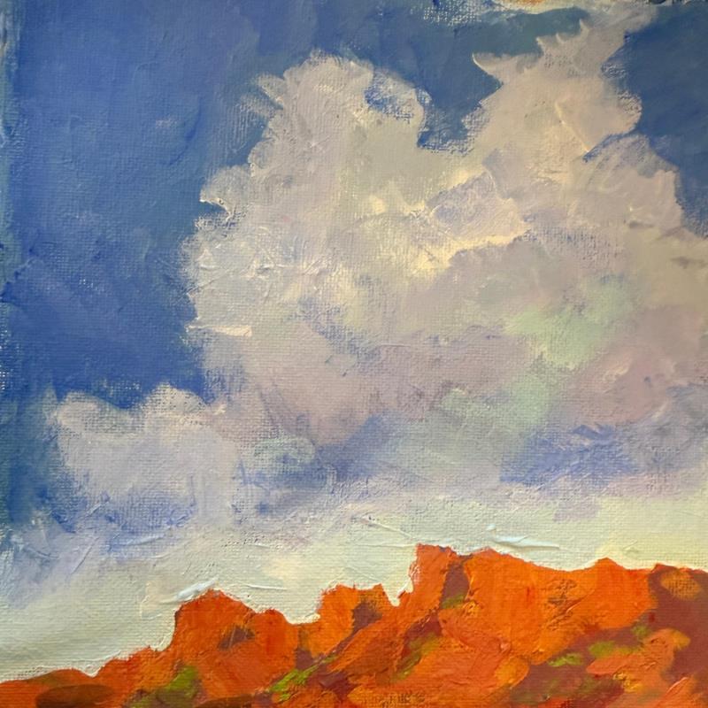 Peinture Touch of Turquoise par Carrillo Cindy | Tableau Figuratif Paysages Huile