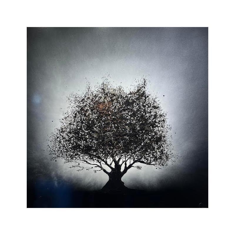 Painting L'appel de la nature by Rey Julien | Painting Figurative Gold leaf