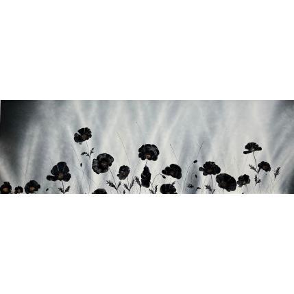 Painting Champ de coquelicots by Rey Julien | Painting Figurative Gold leaf