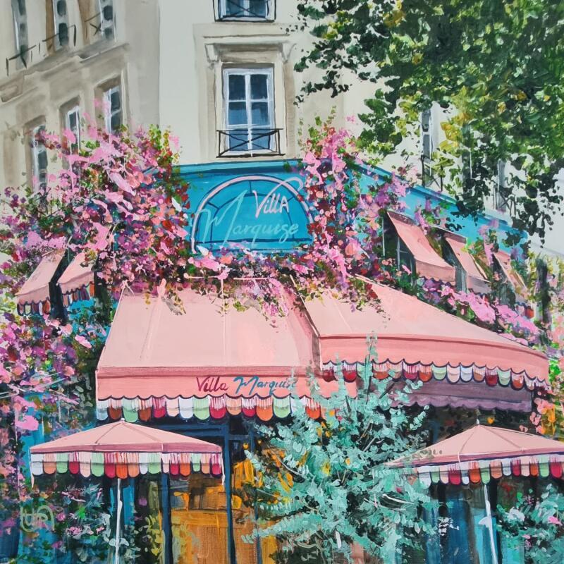 Peinture Villa Marquise par Rasa | Tableau Figuratif Urbain Acrylique