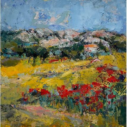 Peinture De nouveau le Printemps par Vaudron | Tableau Figuratif Gouache Paysages