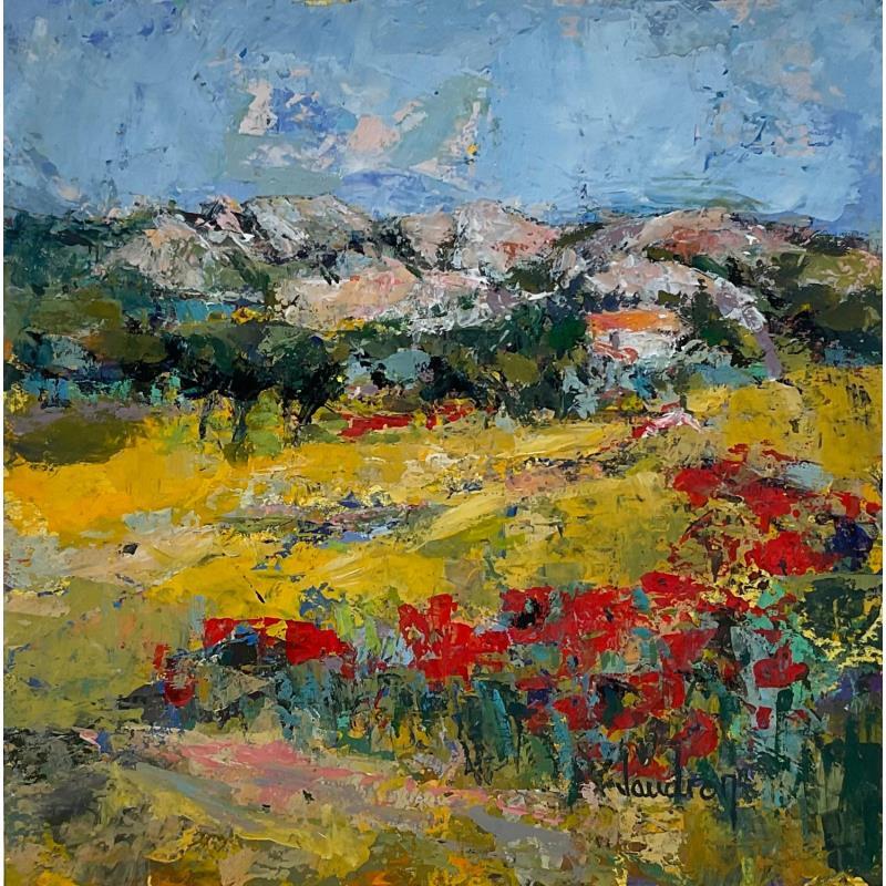 Peinture De nouveau le Printemps par Vaudron | Tableau Figuratif Paysages Gouache