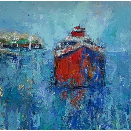 Peinture Le Cargot par Vaudron | Tableau Figuratif Gouache Paysages