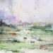 Painting La Loire à Tours by Gutierrez | Painting Impressionism Landscapes Watercolor