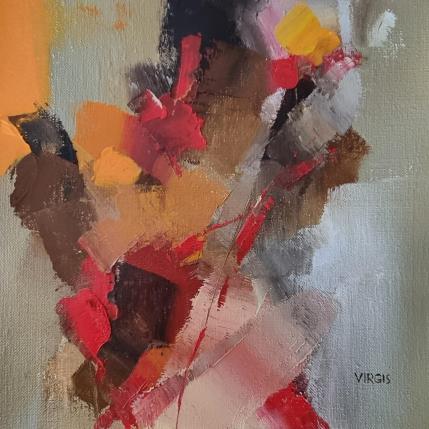 Painting Emotional vibrations by Virgis | Painting Abstract Oil Minimalist