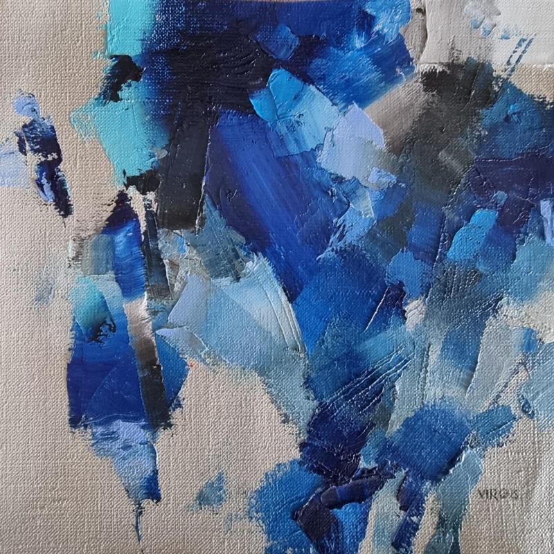 Peinture As time goes by par Virgis | Tableau Abstrait Minimaliste Huile