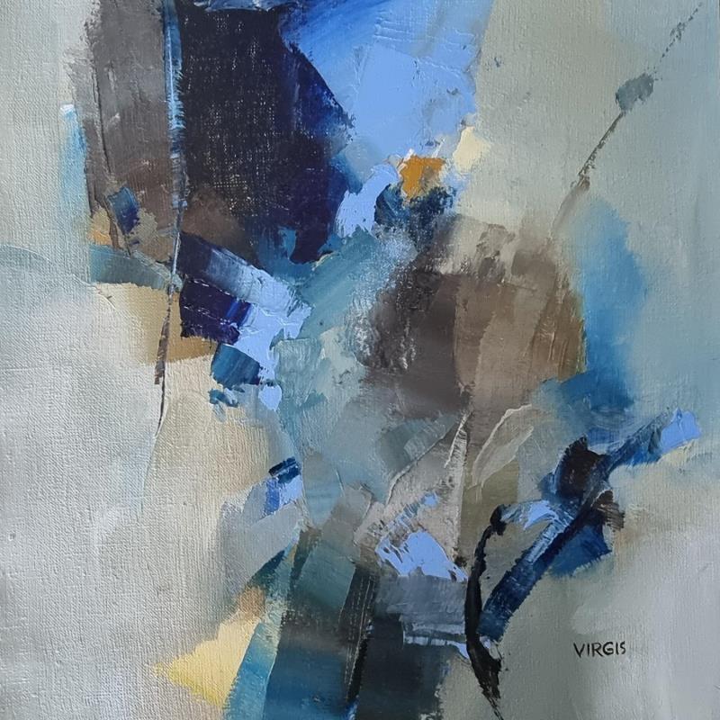 Painting Silent existence by Virgis | Painting Abstract Minimalist Oil