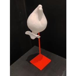 Sculpture Justine par Silve Aude | Sculpture Figuratif Acrylique Minimaliste, Nu