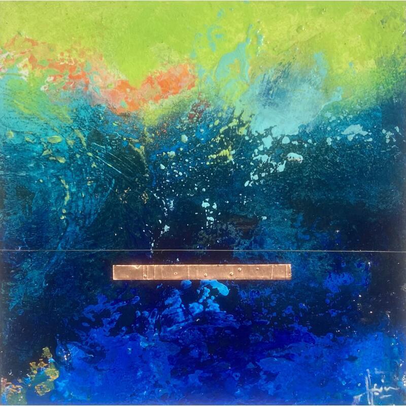 Painting Abstraction #3602 by Hévin Christian | Painting Abstract Minimalist Oil Acrylic Pastel