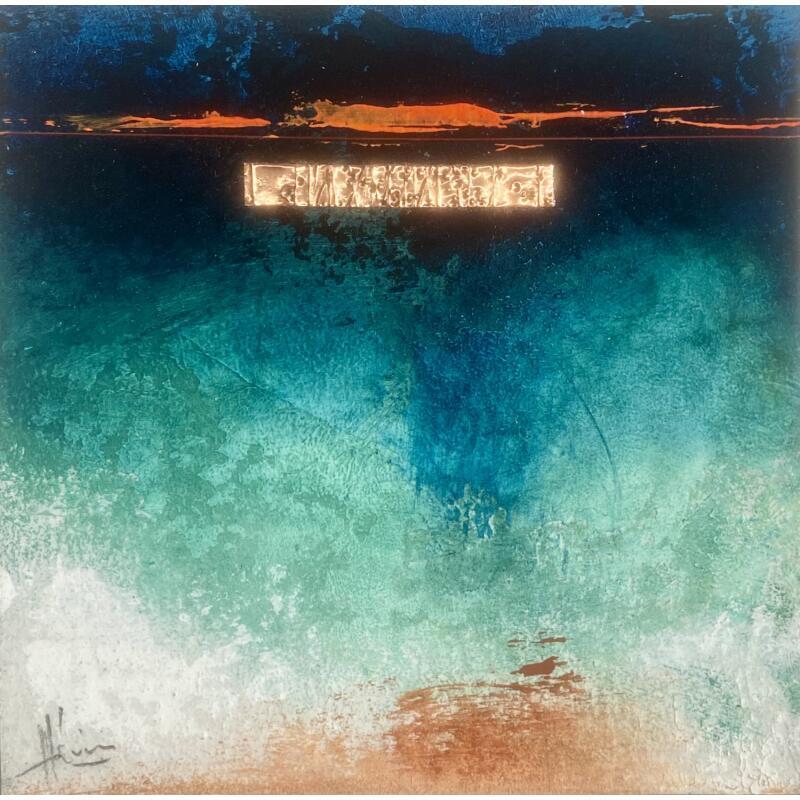 Painting Abstraction #3604 by Hévin Christian | Painting Abstract Minimalist Oil Acrylic Pastel