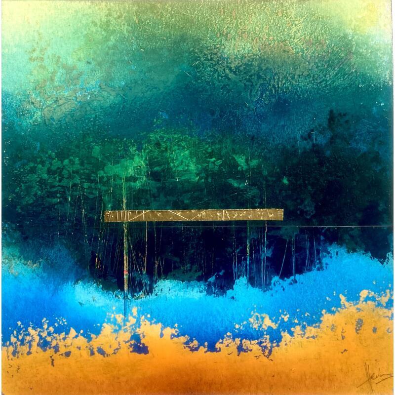 Peinture Abstraction # 3590 par Hévin Christian | Tableau Abstrait Minimaliste Huile Acrylique Pastel