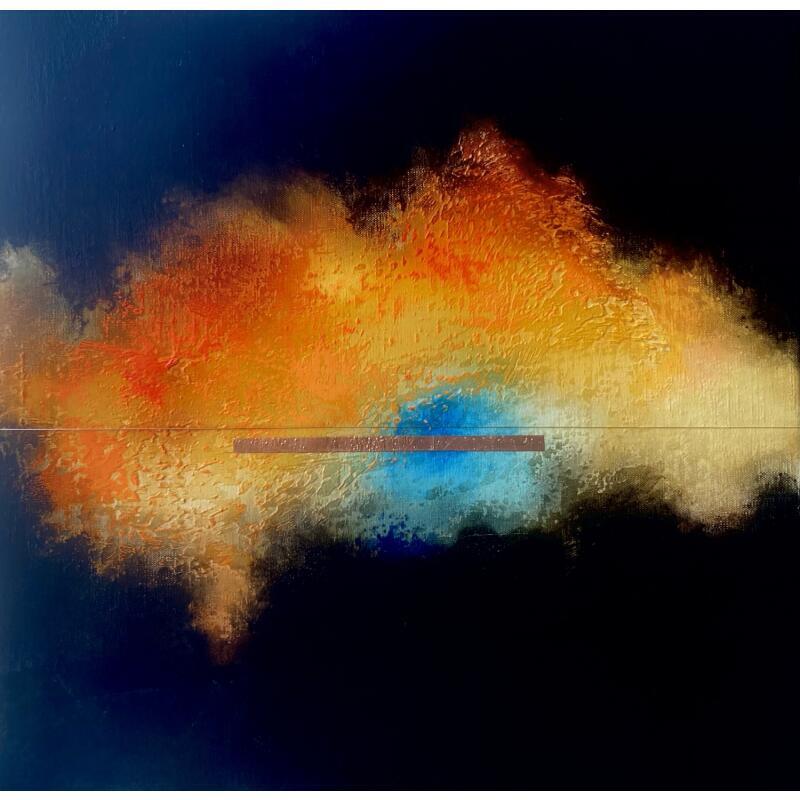 Painting Abstraction #3612 by Hévin Christian | Painting Abstract Minimalist Oil Acrylic Pastel
