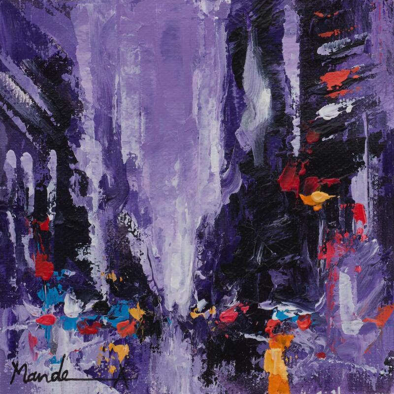 Gemälde Gutter light von Mande | Gemälde Impressionismus Urban Acryl
