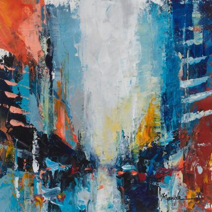 Painting Rainlight by Mande | Painting Abstract Acrylic Architecture, Pop icons, Urban