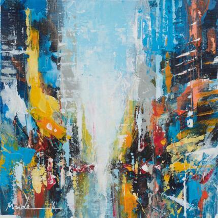 Painting Echo Architecture by Mande | Painting Abstract Acrylic Pop icons, Urban