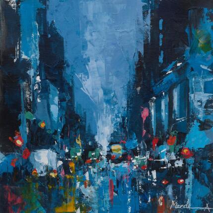 Painting Street without Shape by Mande | Painting Abstract Acrylic Architecture, Urban