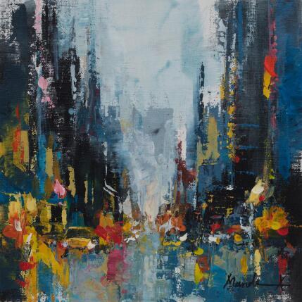 Painting Untitled stop by Mande | Painting Impressionism Acrylic Architecture, Urban