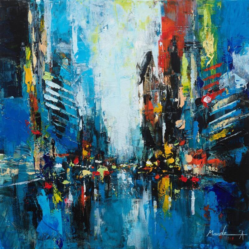 Pintura End of Winter por Mande | Pintura Abstracto Urbano Acrílico