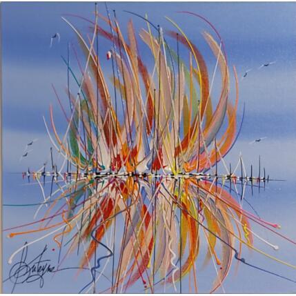 Painting Viens rêver by Fonteyne David | Painting Figurative Acrylic Marine