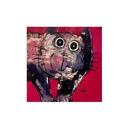 Peinture Houpla !!! par Maury Hervé | Tableau Art Singulier Acrylique, Encre, Pigments, Sable Animaux