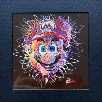 Peinture Mario par Pauline Dutel | Tableau Pop-art Posca Icones Pop