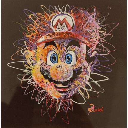 Painting Mario by Pauline Dutel | Painting Pop-art Posca Pop icons