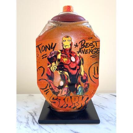 Sculpture Iron King par Lemoine Mael | Sculpture Pop-art Acrylique, Graffiti Icones Pop