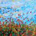 Peinture Joyeuse danse de coquelicots par Amblard Florence | Tableau Impressionnisme Nature Acrylique