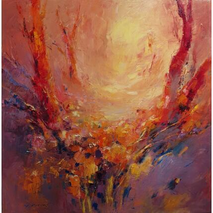 Painting Touch of nature by Petras Ivica | Painting Figurative Oil Landscapes