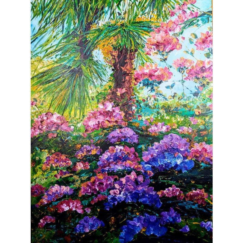 Gemälde Rhodo au pied du palmier von Amblard Florence | Gemälde