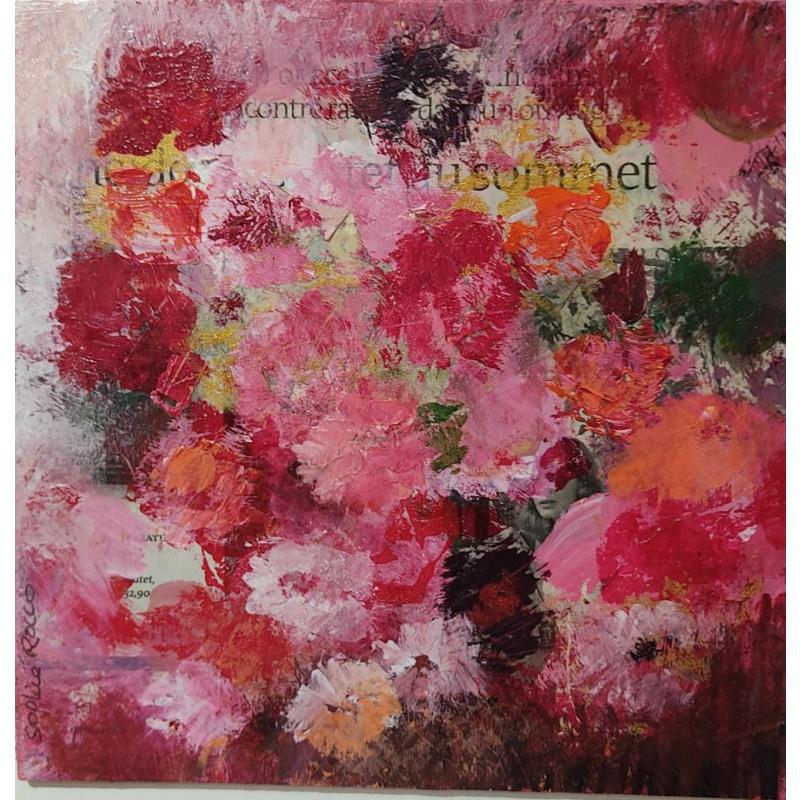 Painting Bagatelle by Rocco Sophie | Painting Raw art Acrylic Gluing Sand