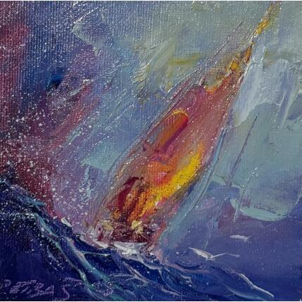 Peinture Wild Ocean par Petras Ivica | Tableau Figuratif Huile Paysages