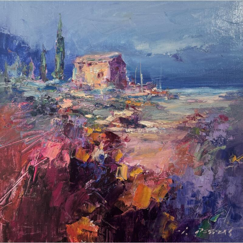 Peinture Abadoned City par Petras Ivica | Tableau Figuratif Paysages Huile