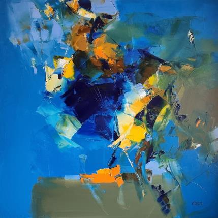 Peinture Sense of rough rooster par Virgis | Tableau Abstrait Huile Minimaliste