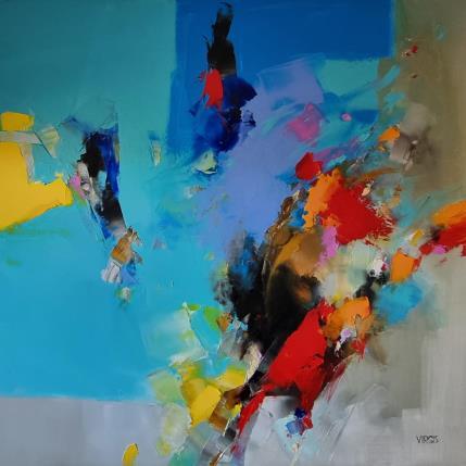 Peinture Wind spring par Virgis | Tableau Abstrait Huile Minimaliste