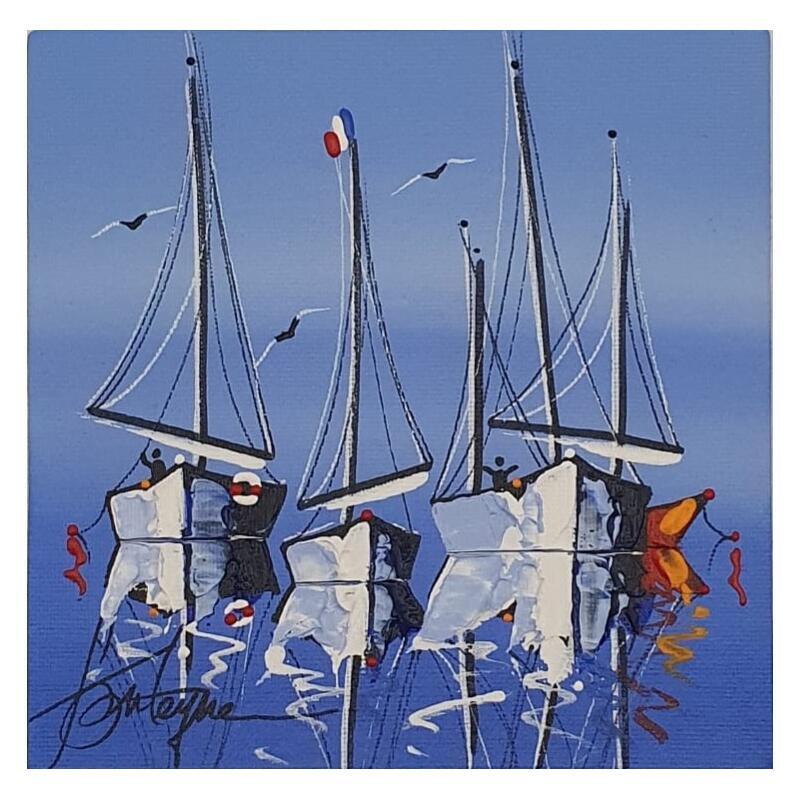 Peinture Les bons mâts par Fonteyne David | Tableau Figuratif Acrylique