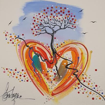 Peinture Oui je t'aime par Fonteyne David | Tableau Figuratif Acrylique