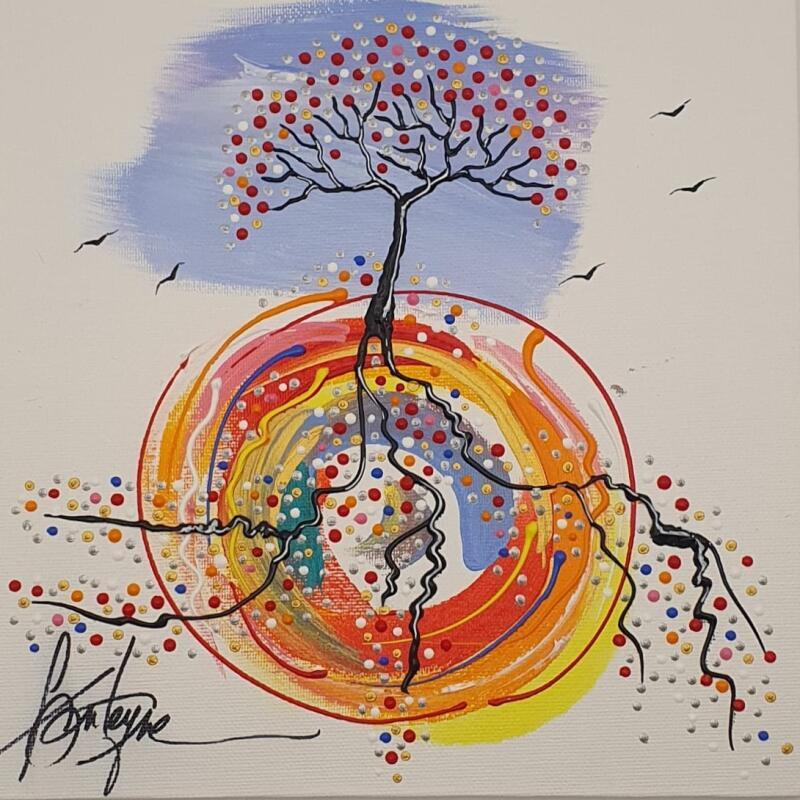 Peinture Dans ton ciel par Fonteyne David | Tableau Figuratif Acrylique