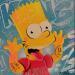 Painting Bart by Lemoine Mael | Painting Pop-art Pop icons Graffiti Acrylic